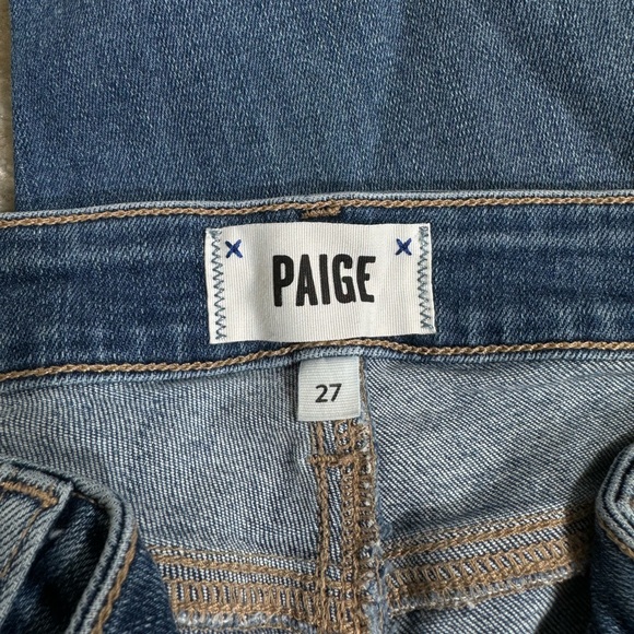 PAIGE Vertugo Distressed Ankle Skinny Jean in North Star - Picture 6 of 8